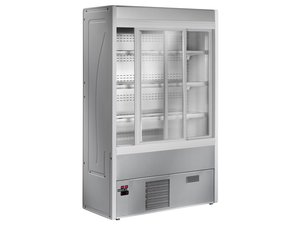 Wandk�hlregal mit Schiebet�ren,�150 x 54,5 x 190 cm,...