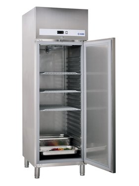 Edelstahlk�hlschrank KBS Ready KU 707, GN 2/1, Umluftk�hlung, BTH 65,3 x 84,2 x 204 cm