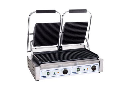 Doppel-Kontaktgrill Elektro, Grillflche 47x23 cm,...