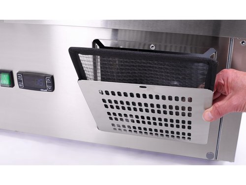 K�hltisch LGA 20 mit Umluftk�hlung, 2 T�ren, Inhalt 256 Liter 903 x 700 x 875 mm