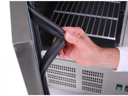 K�hltisch LGA 22 mit Umluftk�hlung, 1 T�r, 2 Schubladen, Inhalt 256 Liter