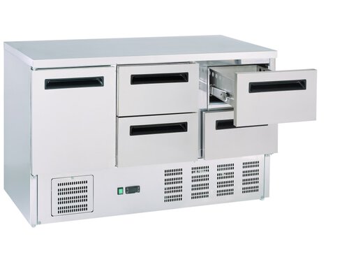 Khltisch 34 mit Umluftkhlung, 1 Tr, 4 Schubladen, 400...