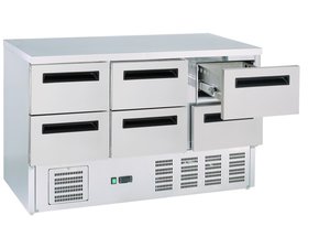 Khltisch 36 mit Umluftkhlung, 6 Schubladen, Inhalt 400...