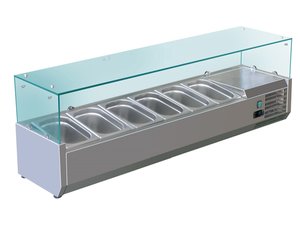 K�hlaufsatz f�r 6x GN 1/3, 55 Liter, 1500 x 395 x 435 mm