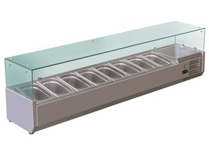 K�hlaufsatz f�r 8x GN 1/3, 69 Liter, 1800 x 395 x 435 mm