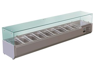 K�hlaufsatz f�r 9x GN 1/3, 78 Liter, 2000 x 395 x 435 mm