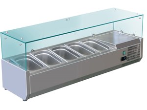 K�hlaufsatz f�r 5x GN 1/3, 50 Liter , 1400 x 385 x 435 mm