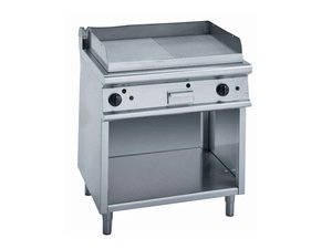 Gas Griddleplatte, 1/2 glatt, 1/2 gerillt, 800 x 900 x...