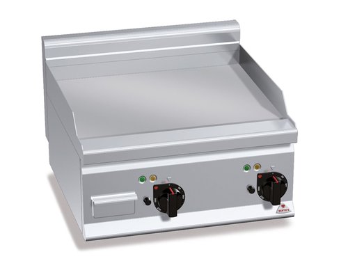 Grillplatte Bratflche glatt, 2 Heizzonen, Auftischgert,...