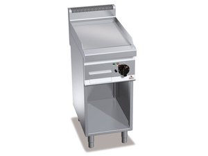 Elektro Grillplatte, Bratplatte glatt, offener Unterbau,...