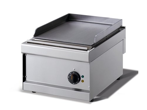 Elektro-Griddleplatte, glatt, Auftischgert, 400 x 600 x 270 mm