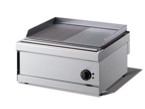 Griddleplatte Elektro,  glatt  gerillt , 600 x 600 x...