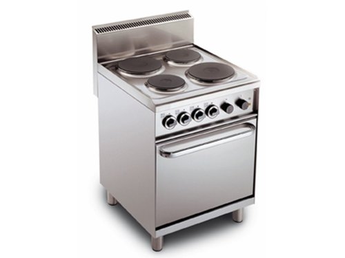 4-Platten Elektroherd mit Elektro-Heiluftofen, BTH 600 x...