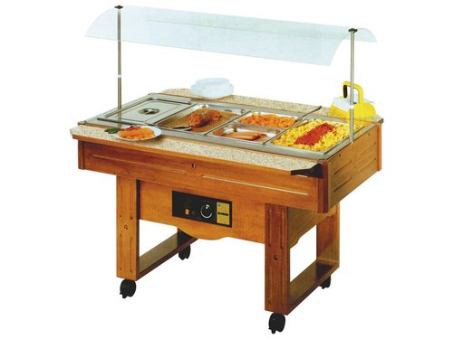 Wrmebuffett, fahrbar mit Feststellbremse, 1090x1420x1450mm