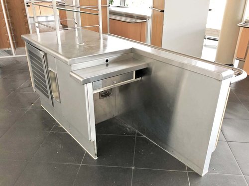 Kassenplatz Rieber mit Tablettrutsche, BTH 210 x 80 x 151...