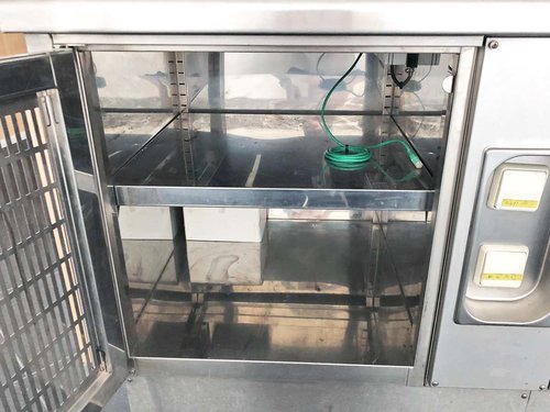 Kassenplatz Rieber mit Tablettrutsche, BTH 210 x 80 x 151 cm, Dekor Buchenholz