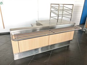 Kassenplatz Rieber mit Tablettrutsche, BTH 210 x 80 x 151...