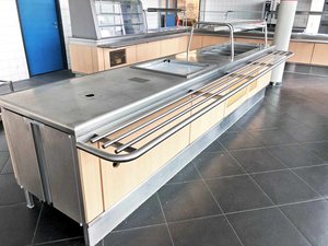 Salatbar / Kalte Theke 4x GN 1/1 mit Einbaustapler Rieber...