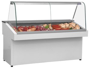 K�hltheke mit gebogener Scheibe, 1700x765x1190mm,...