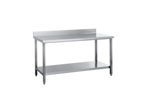 Arbeitstisch mit Aufkantung und Grundboden, Bautiefe 60...