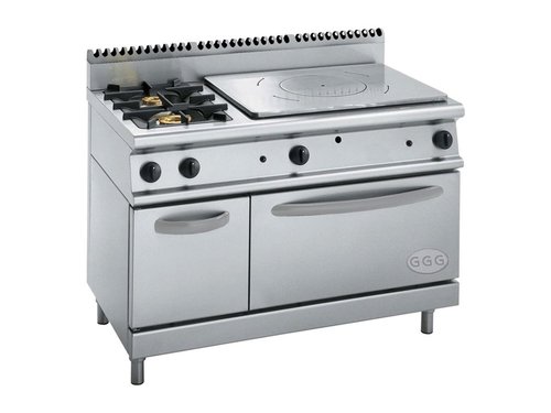 Gas-Glhplattenherd mit Gas-Backofen und Wrmeschrank, 2...