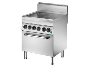 Ceranherd mit 4 Glaskeramikkochfelder und Heissluftofen...