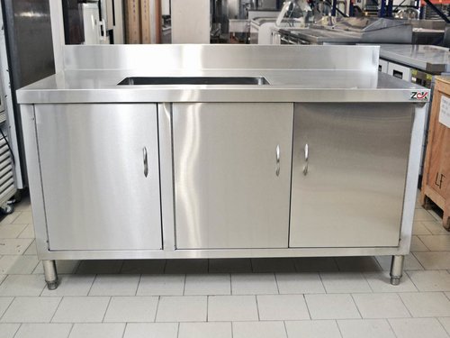 Arbeitsschrank 3 T�ren 1 Becken links, 155 x 70 x 85 cm