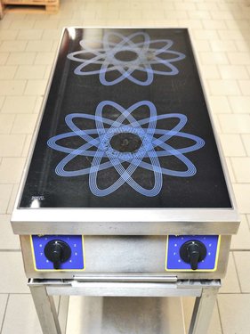 Induktionsherd HWM C2S-SB mit 2 Kochstellen  28 cm auf...