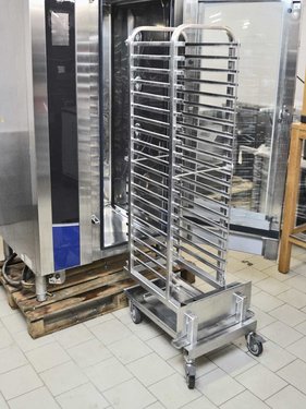 Kombidmpfer Elektro Electrolux air-o-steam 201 fr 20x GN 1/1 mit Hordenwagen, BTH 99 x 96 x 180 cm