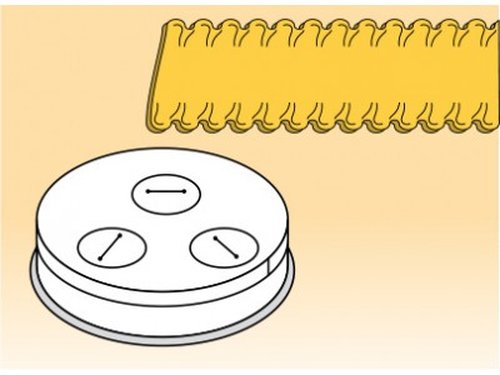 Matrizen f�r Nudelmaschine Fimar Serie MPF 2,5 N & MPF 4 N Pappardelle 16mm