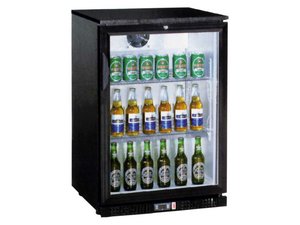 Flaschenkhlschrank schwarz Glastr 138 Liter 600 x 520 x...