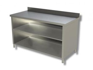 Arbeitsschrank offen 180 x 70 x 85 cm - Aufkantung