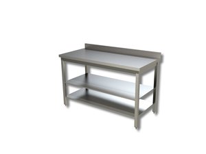 Arbeitstisch 120 x 60 x 85 cm - 2 Grundb�den + Aufkantung