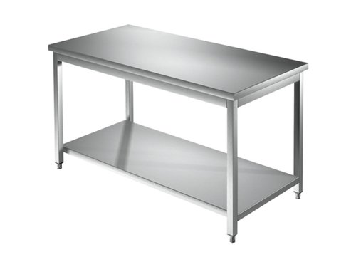 Edelstahl Arbeitstisch 120 x 60 x 85 cm - Grundboden