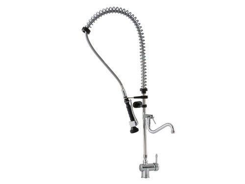 Geschirrwaschbrause DN6 mit Auslaufhahn und Einhebelmischer, inkl. Wandhalterung