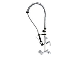 Geschirrbrause DN7 mit 2-Loch-Wandmischbatterie und...