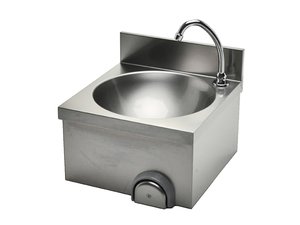 Handwaschbecken mit Kniebedienung und Amatur, BTH 40 x 40...