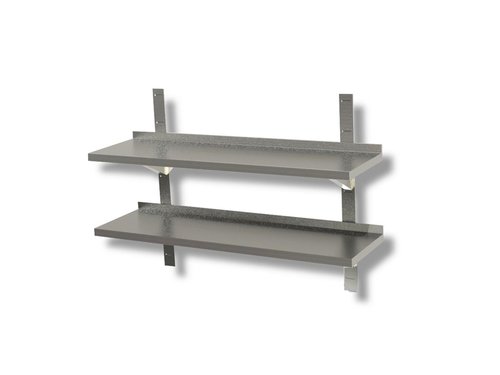 Wandregal doppelt 140 x 40 x 4 cm