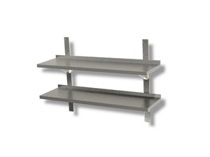 Wandregal doppelt 140 x 40 x 4 cm