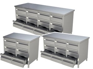 Schubladenschrank, Bautiefe 70 cm, mit 6 bis 12...