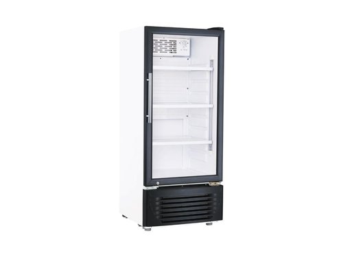 Khlschrank mit Glastr, 196 Liter, schwarz, 545x525x1450...