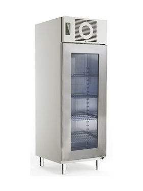 Edelstahl Glastrtiefkhlschrank KBS TKU 725 G mit...