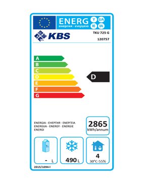 Edelstahl Glastrtiefkhlschrank KBS TKU 725 G mit...