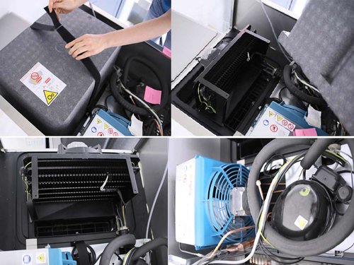 Edelstahl Tiefk�hlschrank TKU1425 2-t�rig mit Touch-Display, Inhalt 1320 Liter, BTH 140 x 83 x 208 cm