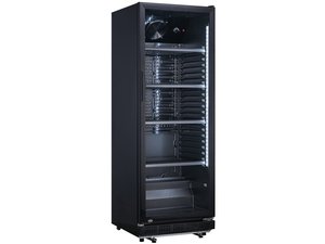 Flaschenkhlschrank, 360 Liter, schwarz, 620x635x1732 mm