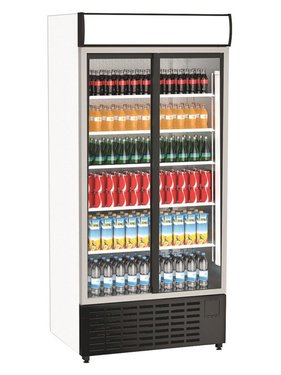 Getrnkekhler mit 2 Schiebetren, 832 Liter, BTH...