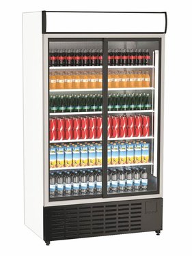 Getrnkekhler mit 2 Schiebetren, 1038 Liter, BTH...