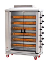 Gas Hhnchengrill fr 24 - 30 Hhnchen mit 6 Brenner