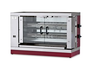 Gas Hhnchengrill fr 8 - 10 Hhnchen mit 2 Brenner