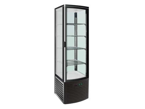 Getrnke & Kuchenvitrine, schwarz, LED Beleuchtung,...